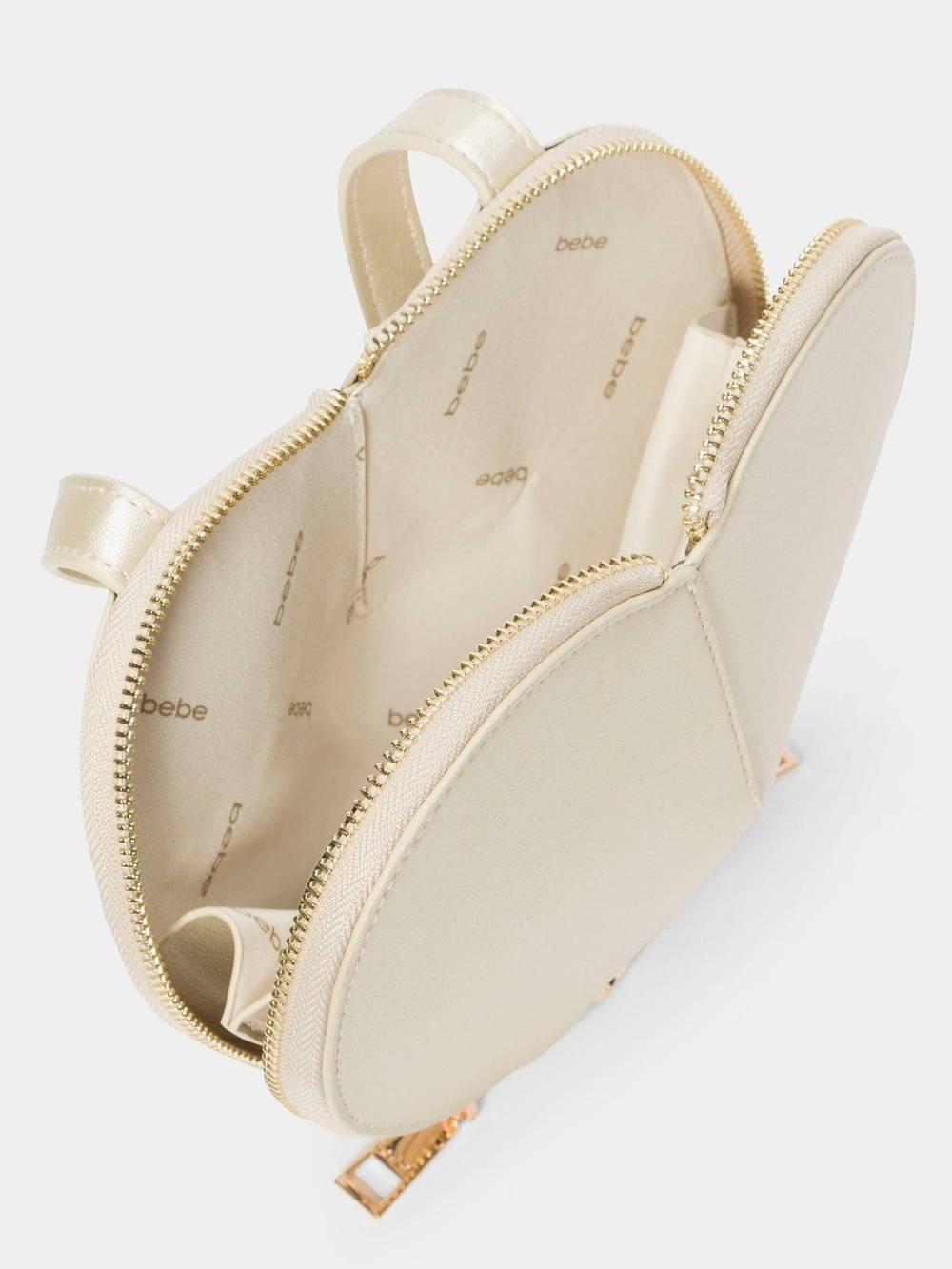 NWT Bebe Malou Heart Crossbody Bag – Metallic Gold - Picture 4 of 7